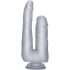 Realrock - reālistisks dubultais dildo - 22 cm (caurspīdīgs)