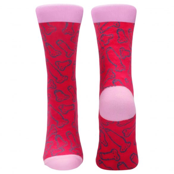 "S-Line Sexy Socks - kokvilnas zeķes - ar dzimumlocekļa rakstu"