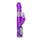 Easytoys Rabbit - rotējošs pērlīšu vibrators ar klitora stimulatoru (violets) 