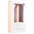 Easytoys - piespiedietā 100% silikona dildo (21 cm) - naturāls 