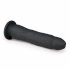 Easytoys - piesūcekņa 100% silikona dildo (21cm) - melns 