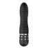 Easytoys Diamond Ribbed - rievots kociņš vibrators (melns) 