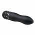 Easytoys Diamond Curved - mini nūjas vibrators (melns) 