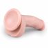 Easytoys - piesūceknis, sēklinieki dildo (15 cm) - dabīgs 