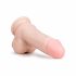 Easytoys - ar piesūcekni, ar sēkliniekiem dildo (17.5 cm) - dabīgs 