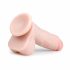 Easytoys - ar piesūcekni, ar sēkliniekiem dildo (17.5 cm) - dabīgs 