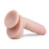 Easytoys - piesūcekņa bumbiņu dildo (22,5 cm) - dabīgs 