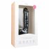 Easytoys - piesūceknis, sēklinieku dildo (22,5 cm) - melns 