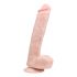 Easytoys - piesūceknis, sēklu maisiņš liels dildo (26.5 cm) - dabīgs 