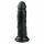 Easytoys - piesūcekņa dzīvesveida dildo (15,5 cm) - melns 