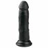 Easytoys - piesūcekņa dzīvesveida dildo (15,5 cm) - melns 