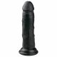 Easytoys - piesūcekņa dzīvesveida dildo (15,5 cm) - melns 