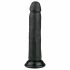 Easytoys - piesūcekņa realistisks dildo (20,5 cm) - melns 