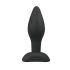 Easytoys - silikona anālais dildo spraudnis - mazs (melns) 