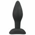 Easytoys - silikona anālais dildo spraudnis - mazs (melns) 