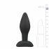 Easytoys - silikona anālais dildo spraudnis - mazs (melns) 