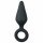 Easytoys Pointy Plug S - anālais dildo (melns) - mazs 