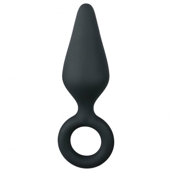 Easytoys Pointy Plug S - anālais dildo (melns) - mazs 