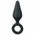 Easytoys Pointy Plug S - anālais dildo (melns) - mazs 