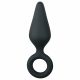 Easytoys Pointy Plug S - anālais dildo (melns) - mazs 