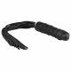 Easytoys Flogger - pātaga un silikona dildo vienā (melns) 