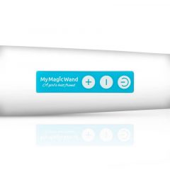 MyMagicWand - spēcīgs masāžas vibrators (balts-zils)