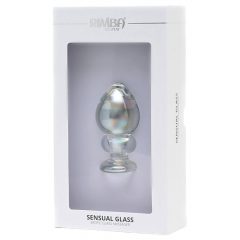  Rimba Zelda - koniskas, anālais stikla dildo (caurspīdīgs)