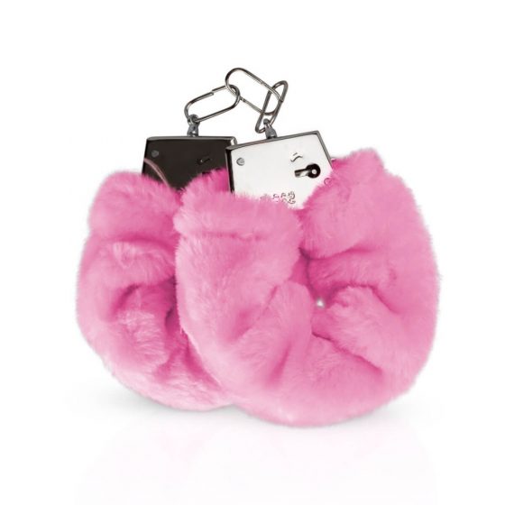 LoveBoxxx Es mīlu rozā – vibratora komplekts ar saistīšanas piederumiem (6 daļas) - rozā