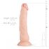 Reāls Fantāzija Dilans - reālistisks dildo - 23cm (dabīgs) 