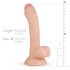 Reālais Fantāzijas Vinss - sēklinieku priekšādiņas dildo - 19,5 cm (dabīgs)