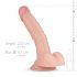 Real Fantasy Derek - ar reālistisku sēklinieku dildo - 22cm (dabīgs) 