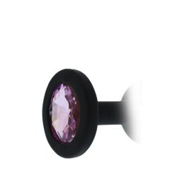   All time Favorites - violeta akmens, silikona anālā dildo (melna)