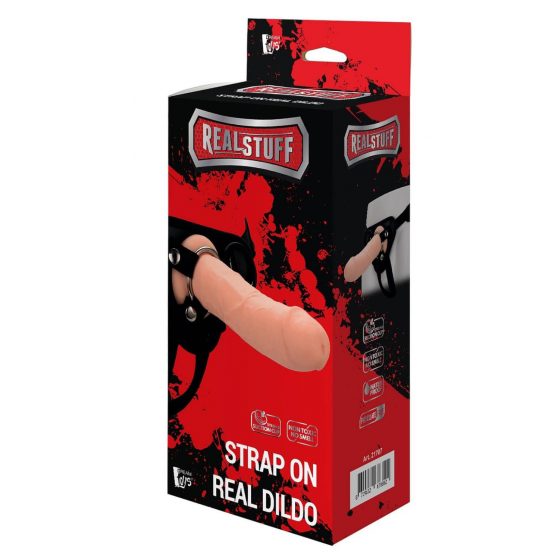 RealStuff Strap-On - reālists, piestiprināms dildo (dabiskais)