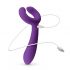 Easytoys Couple - akumulatora, ūdensnecaurlaidīgs pāru vibrators (violets) 