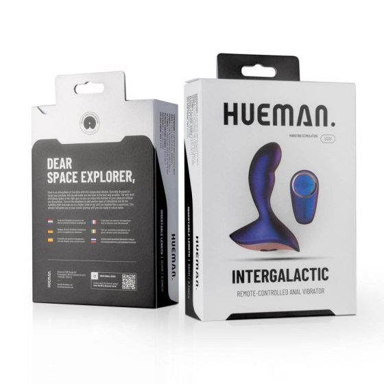 Hueman Intergalaktisks - uzlādējams, radio vadības anālais vibrators (violets)