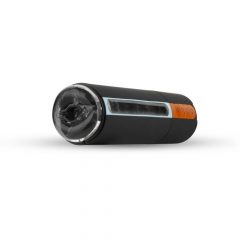   CRUIZR CP03 - akumulators, vibrējošs masturbators ar sūkšanas funkciju (melns)