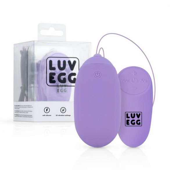 LUV EGG XL - akumulatora, radio vadības vibrējoša ola (violeta) 