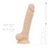 Real Fantasy Ashton - sēkliniekus, dabīgs dildo - 20,5cm (dabīga krāsa) 