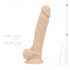 Real Fantasy Ashton - ar sēkliniekiem, dzīvības izmēra dildo - 20,5cm (dabīgs)