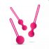 Easytoys LoveBalls - ģeishas bumbiņu komplekts - 3 daļas (rozā) 