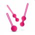 Easytoys LoveBalls - ģeishas bumbiņu komplekts - 3 daļas (rozā) 