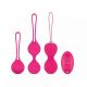 Easytoys LoveBalls - vibrējošu geiša bumbiņu komplekts - 3 gab. (rozā) 