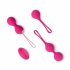 Easytoys LoveBalls - vibrējošu geiša bumbiņu komplekts - 3 gab. (rozā) 