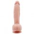 Mr. Dixx 7.6 - piesūceknis, sēklinieki dildo - dabisks (19,5cm) 