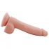 Mr. Dixx 7.6 - piesūceknis, sēklinieki dildo - dabisks (19,5cm) 