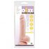 Mr. Dixx 7.6 - piesūceknis, sēklinieki dildo - dabisks (19,5cm) 