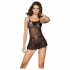 Coquette - policiste babydoll (melns)