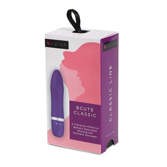 B SWISH Bcute Classic - ūdensizturīgs lūpukrāsas vibrators (violets)