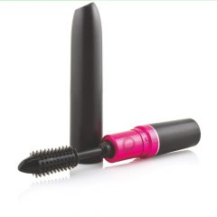 Slepenā skropstu tuša - vibrators (melna-rozā)