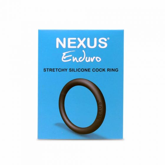 Nexus Enduro - silikona dzimumlocekļa gredzens (melns)